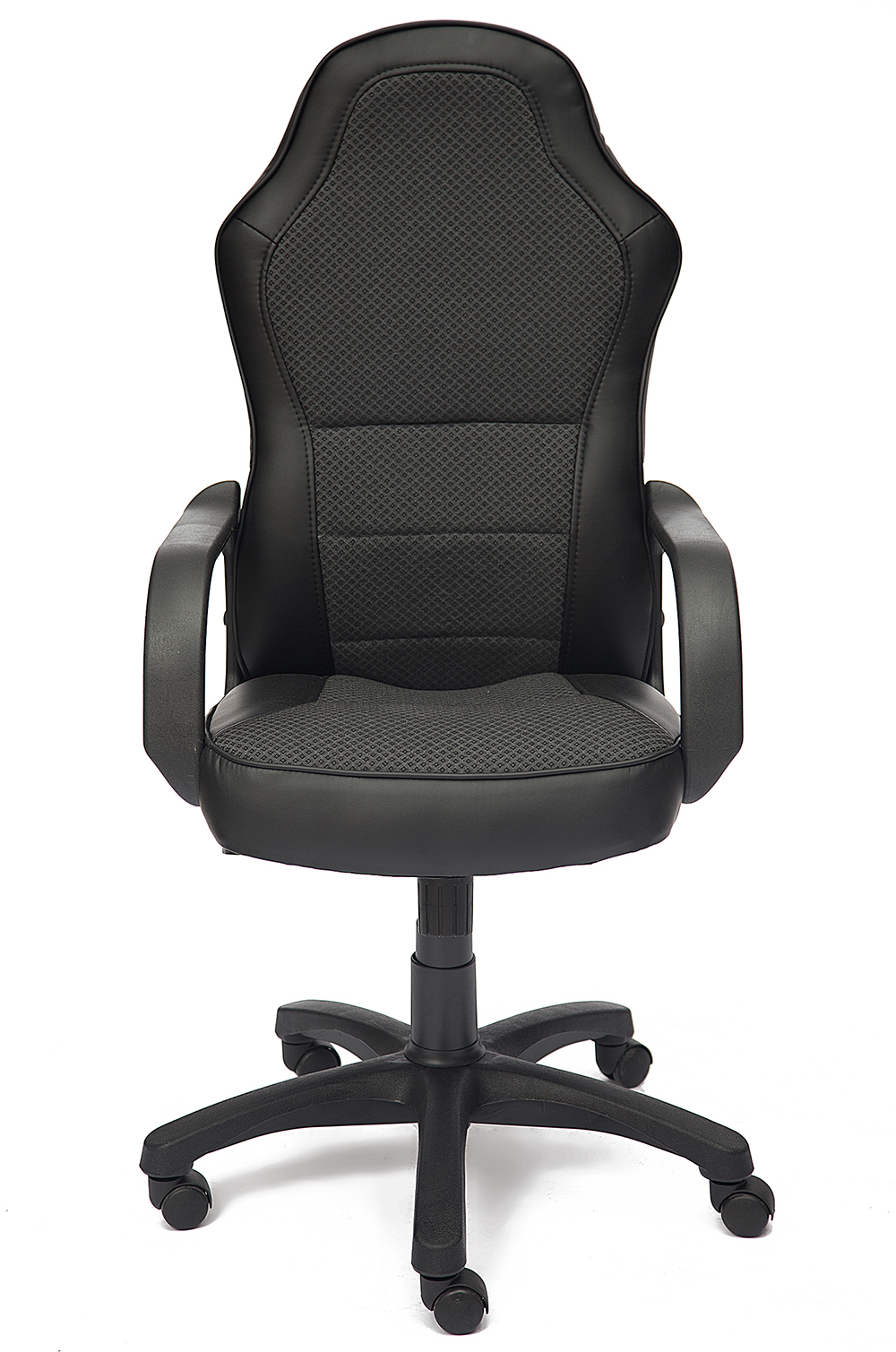 Офисное кресло "KAPPA" (Черный-Серый/Экокожа-Ткань) от магазина Территория Комфорта Тел. 8 (918) 341-91-92 ; 8 (861) 205-14-08 komforttrade.ru