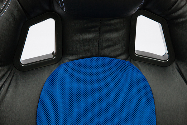 Компьютерное кресло "DRIVER" (Черный-Синий/Экокожа-Ткань) от магазина Территория Комфорта Тел. 8 (918) 341-91-92 ; 8 (861) 205-14-08 komforttrade.ru